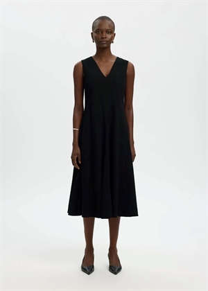 Luisa regular sl linen blend kjole Sort Selected Femme 